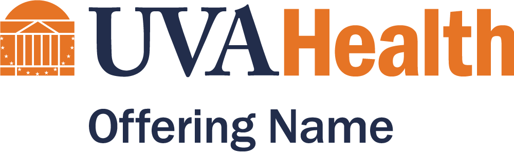 UVA Health Offerings logo lockup example