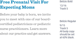 UVA Children's font guidelines-tracking guidelines