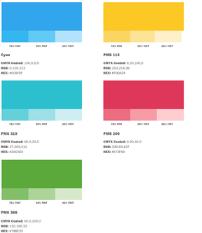 UVA Health Brand secondary color guidelines