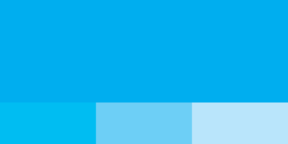 UVA Cyan Blue and tints
