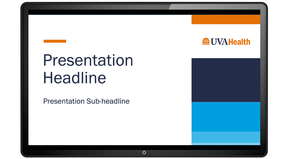 UVA Health Presentation Template Example