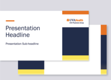 UVA Health UVA Physicians Group PowerPoint template: Yellow Version